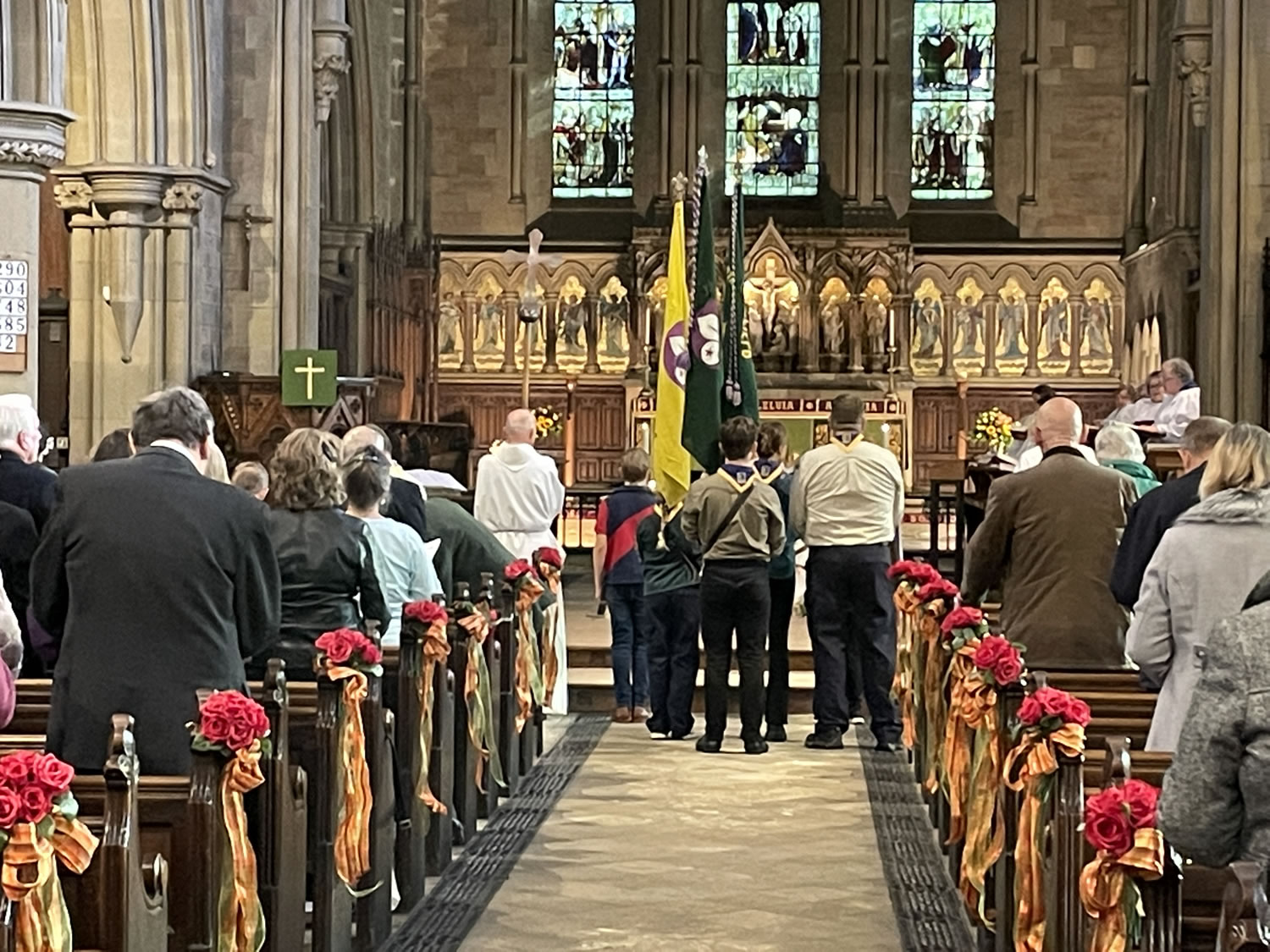 Uniformed organisations at the Remembrance Sunday service